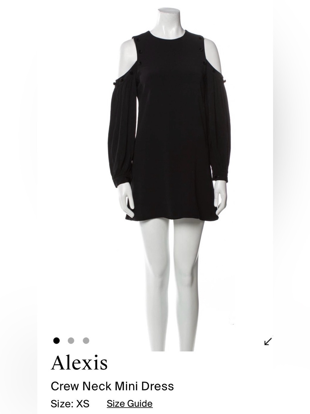 Alexis Black Shift Dress with Pom-Pom Trim